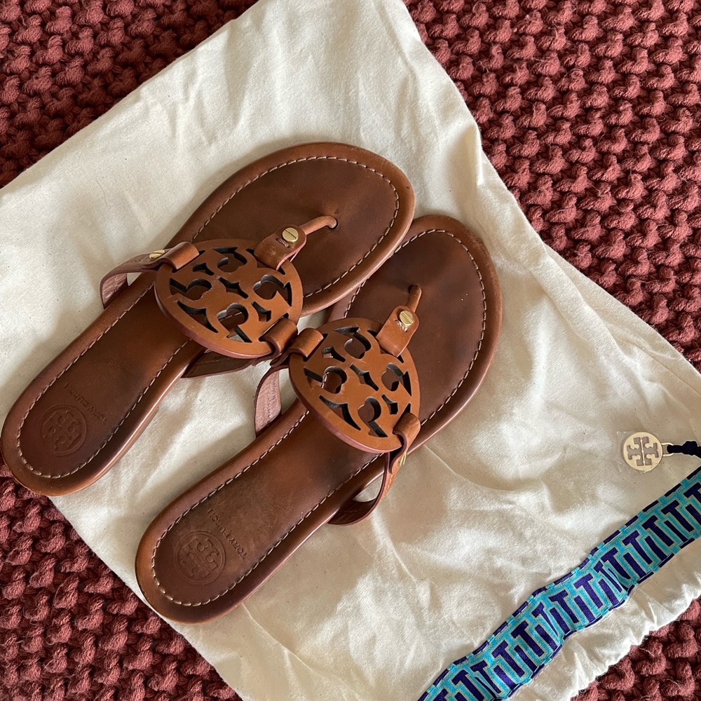 Tory Burch Miller Leather Sandals
